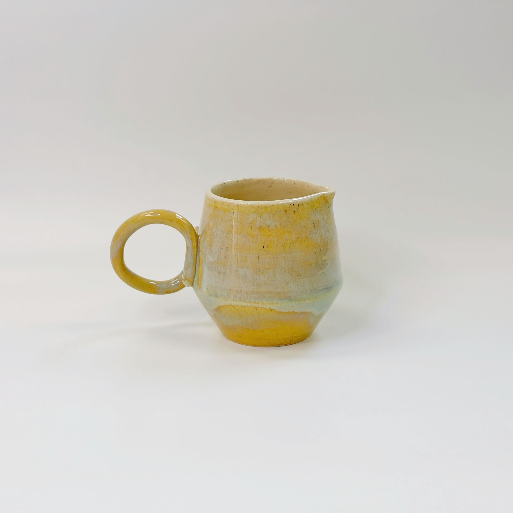 Blue Glaze Milk Pitcher