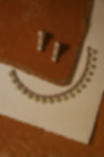 White half pearl American diamond necklace set with matching earrings and elegant black body design, perfect for festive and