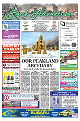 Peak Advertiser, Bakewell, Peak District, 4.7.16 Edition Front Cover