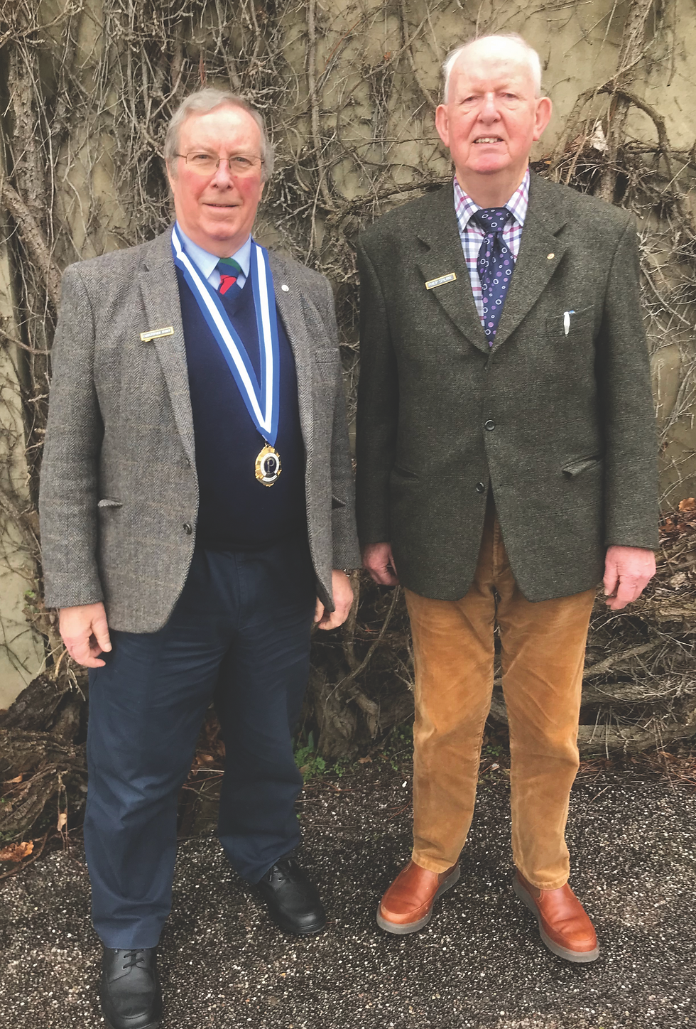 L-R: Club Chairman, Christopher Jewitt and Phil Spillane