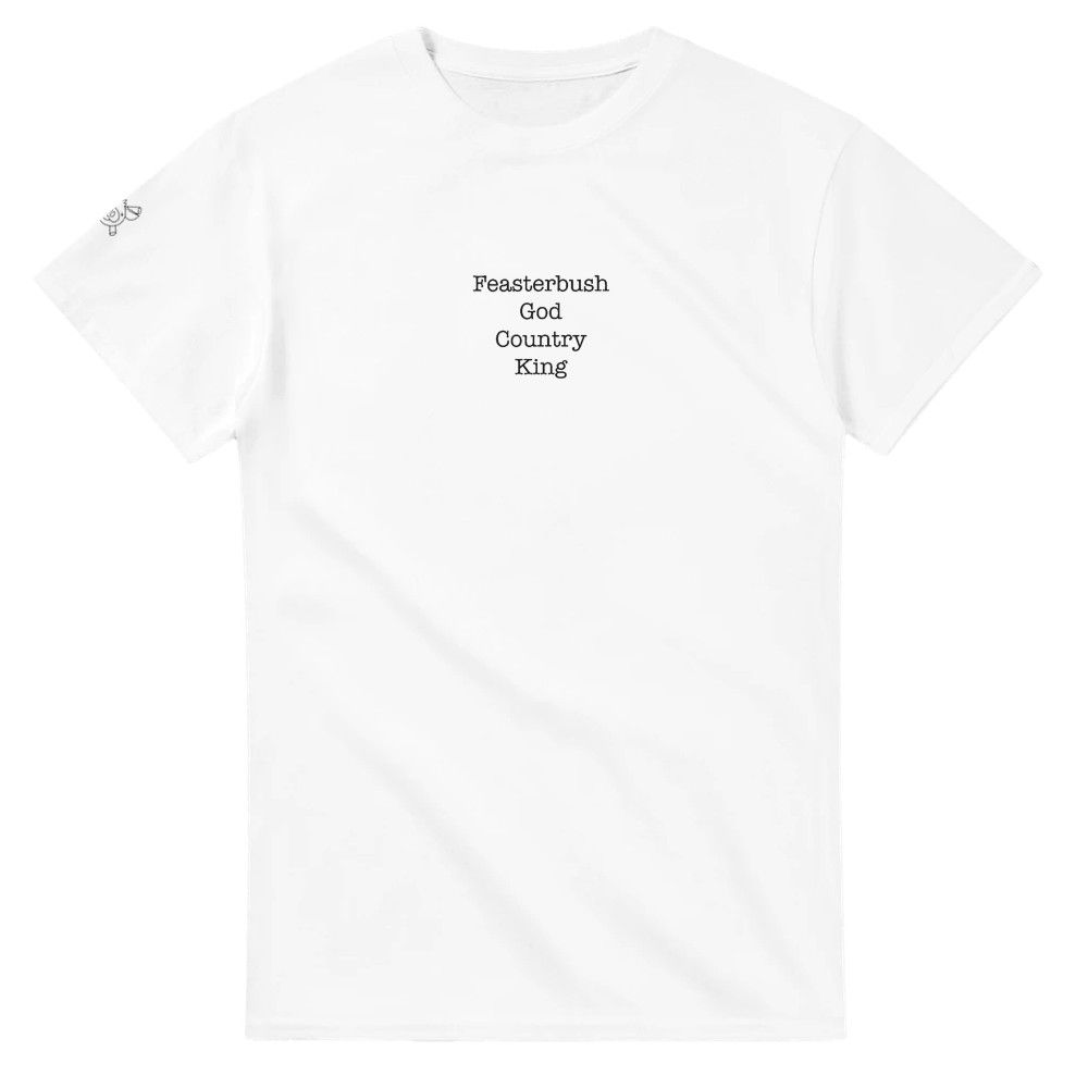 Feasterbush, God, Country, King - Heavyweight T-shirt