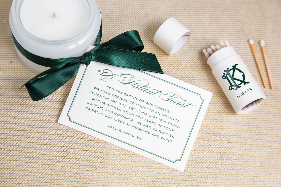 Candle & Matches | A Distant Wedding Toast | Paper Daisies