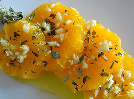 laranja com azeite