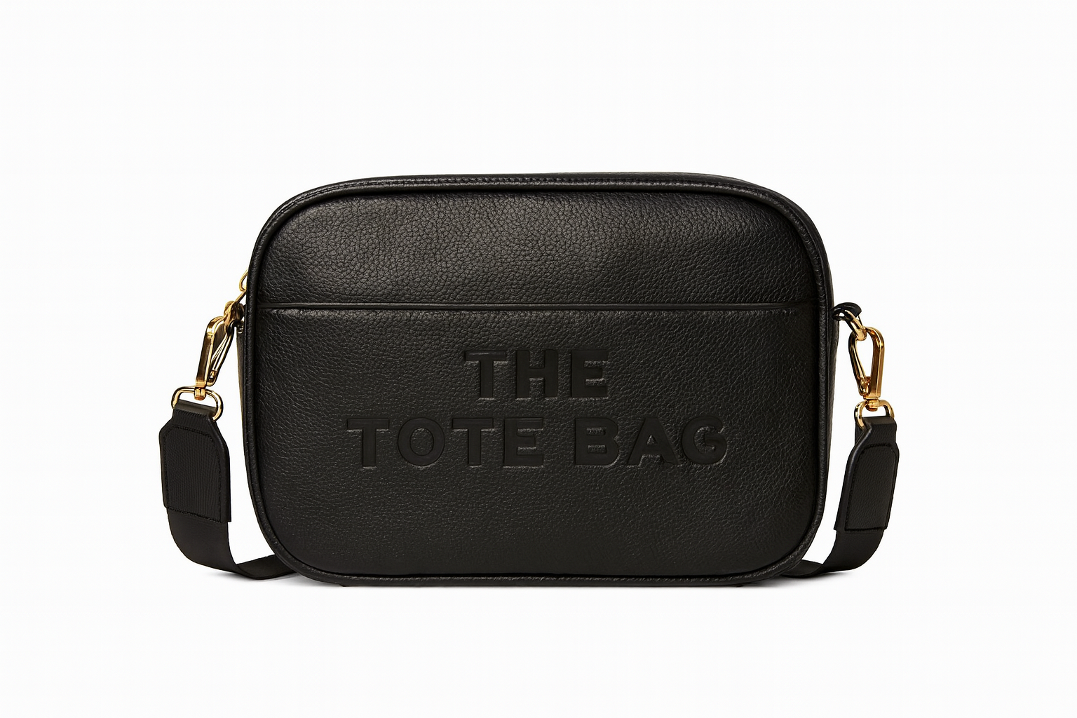 Black Leather "THE TOTE BAG" Crossbody