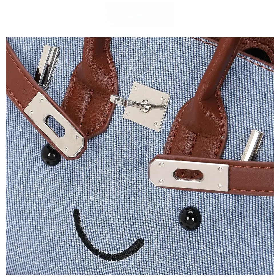 Thumbnail: DENIM SMILEY BAG