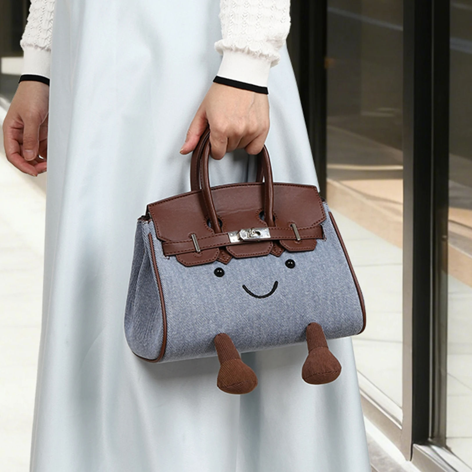 DENIM SMILEY BAG
