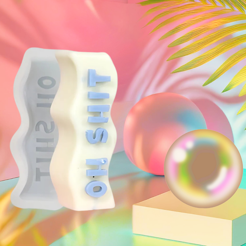 OH SHIT SLOGAN WAVY SILICONE MOLD