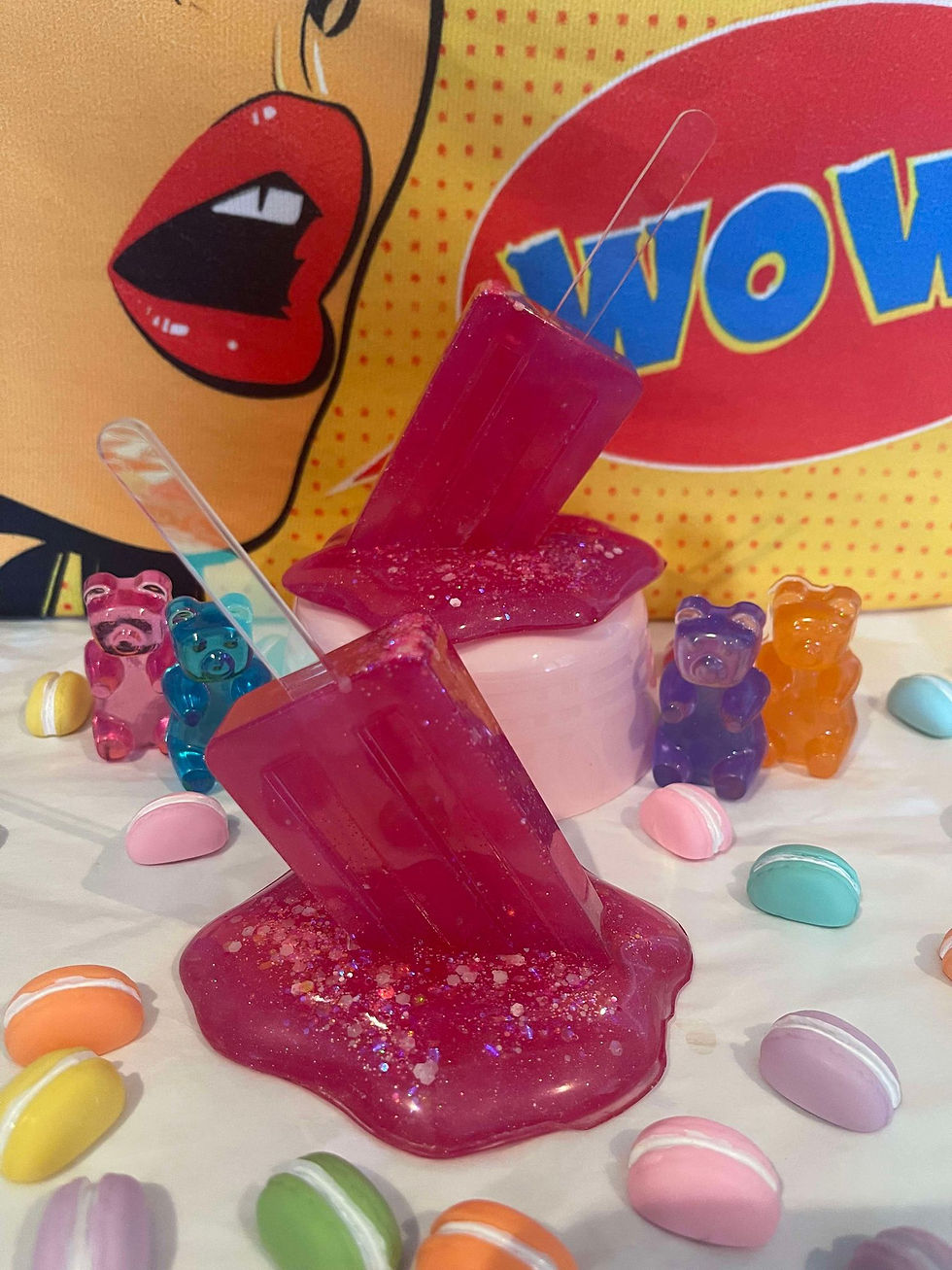 Thumbnail: CHUNKY GLITTER RAINBOW MELTING POPSICLES