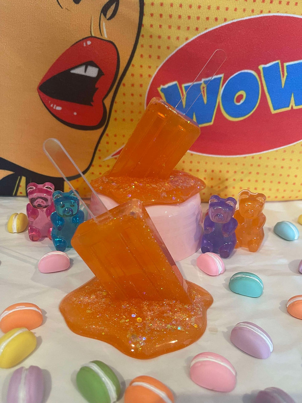 Thumbnail: CHUNKY GLITTER RAINBOW MELTING POPSICLES