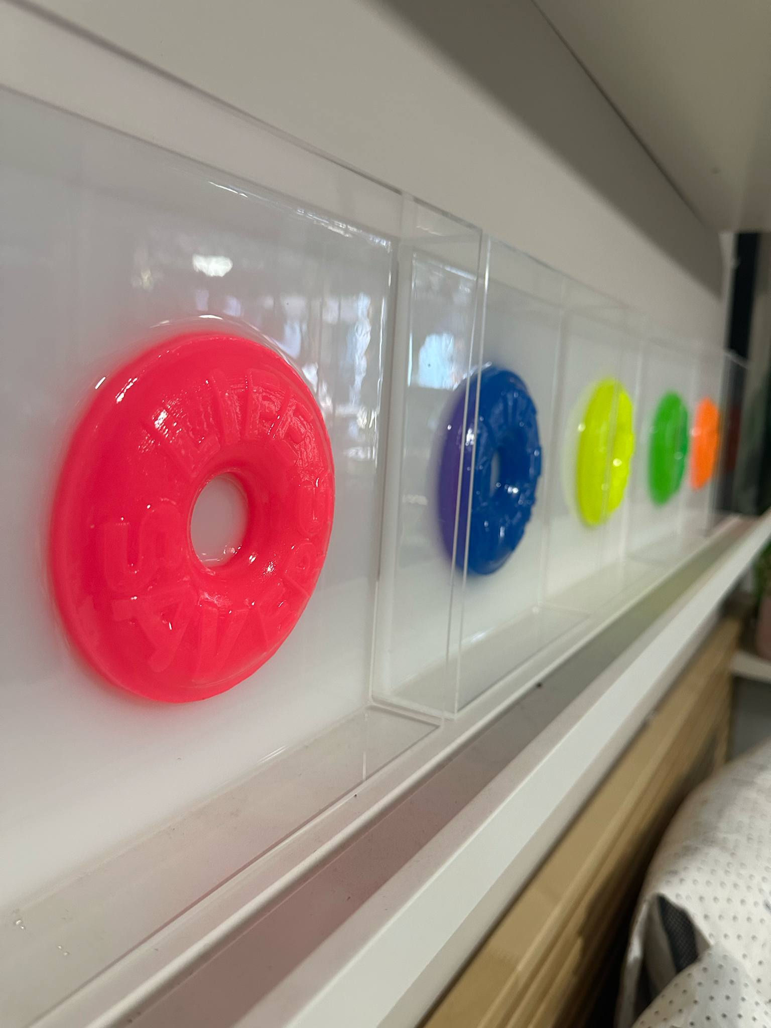 STANDALONE FRAMED NEON GIANT LIFE SAVERS