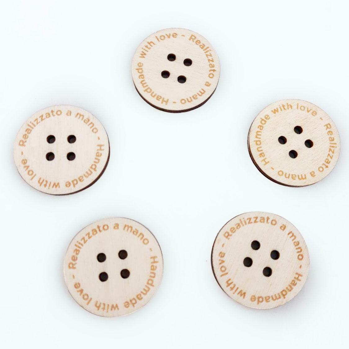 Etichette bottone