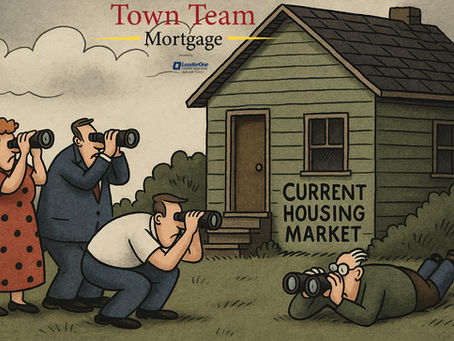 Far Side Style Town Team Mortgage Housing Market