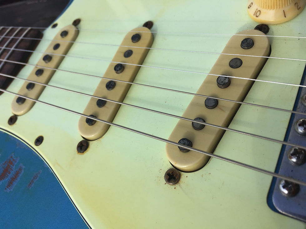 Thumbnail: 'Jessica' the Lake Placid Blue over Sunburst S-Type