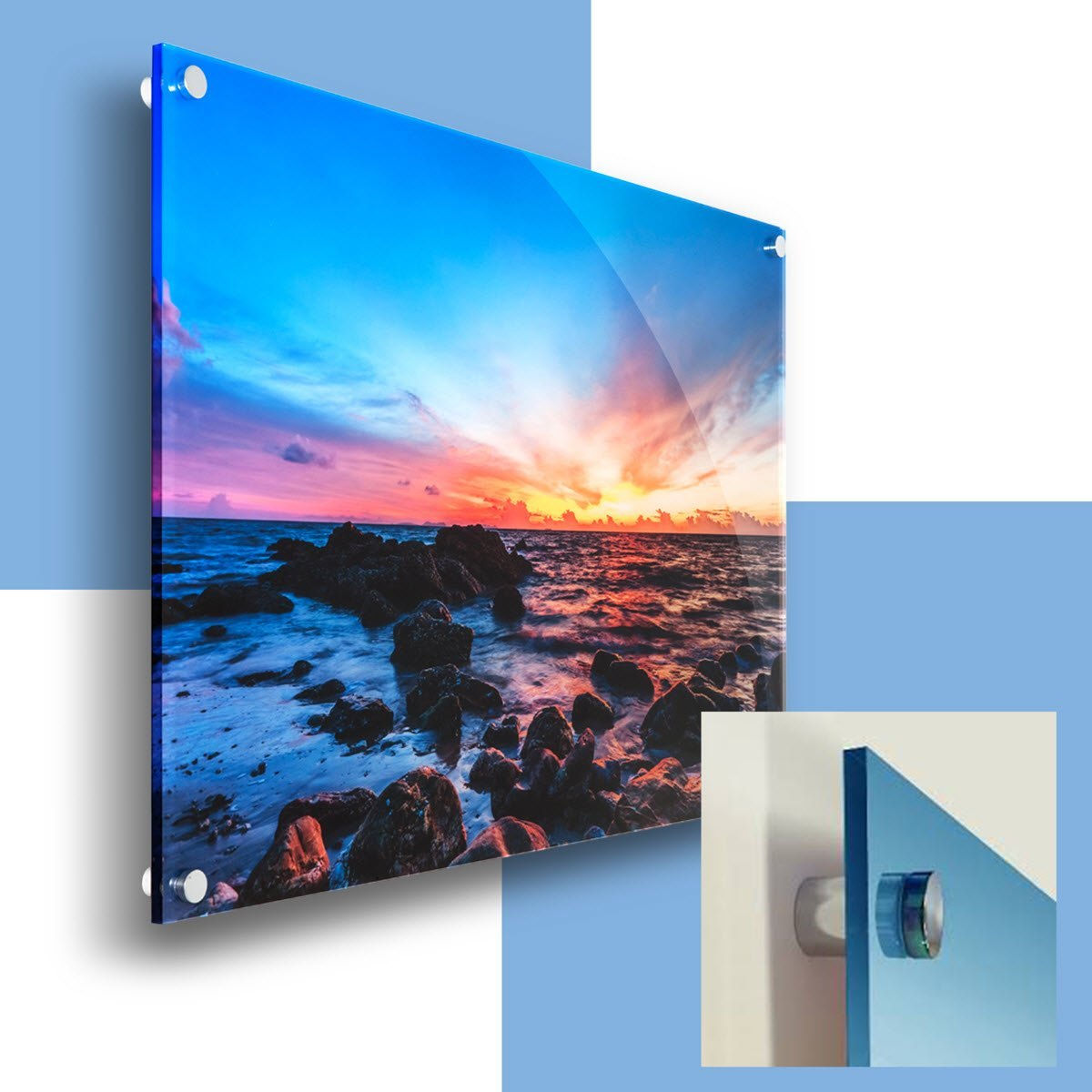 Acrylic Board With Stud + UV Print