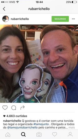 Rubens Barrichello e Esposa-NikaDoll
