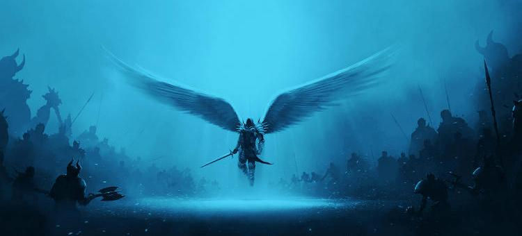 ANJO GUERREIRO AZUL