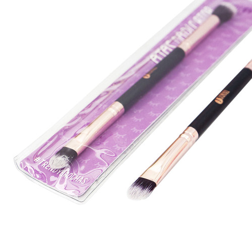 Brocha Doble Plana y Difuminadora Trendy Boutique Dalia Azul