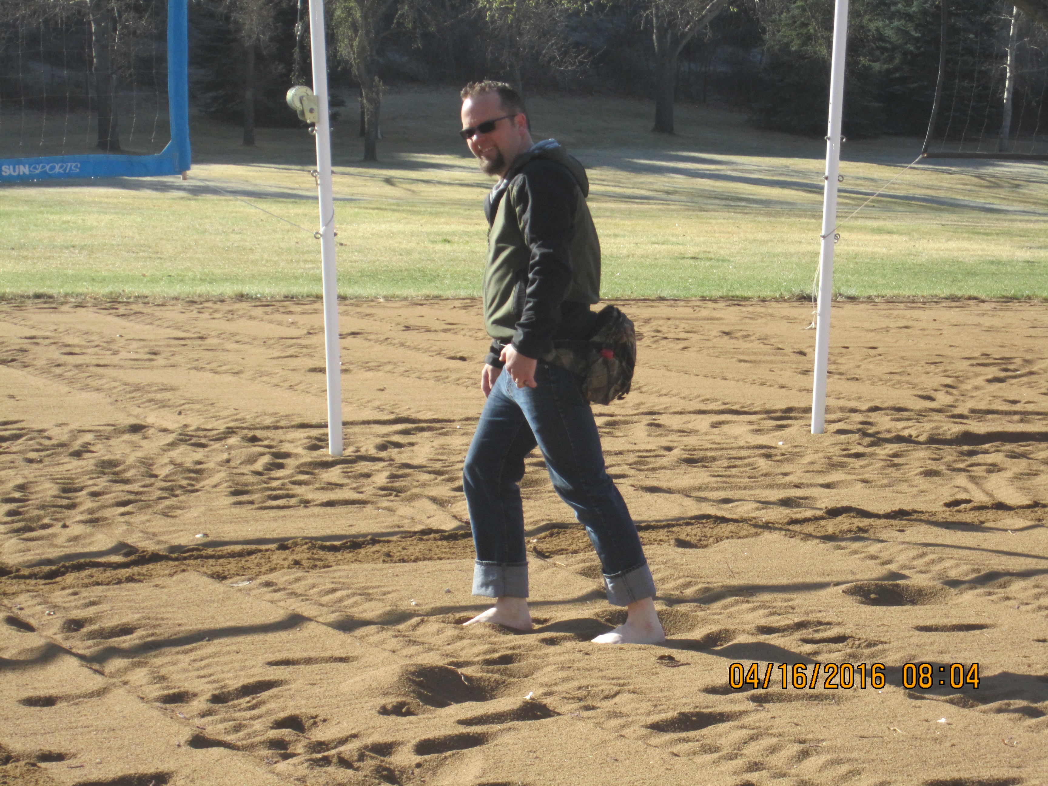 Setting tracks before an exercise.