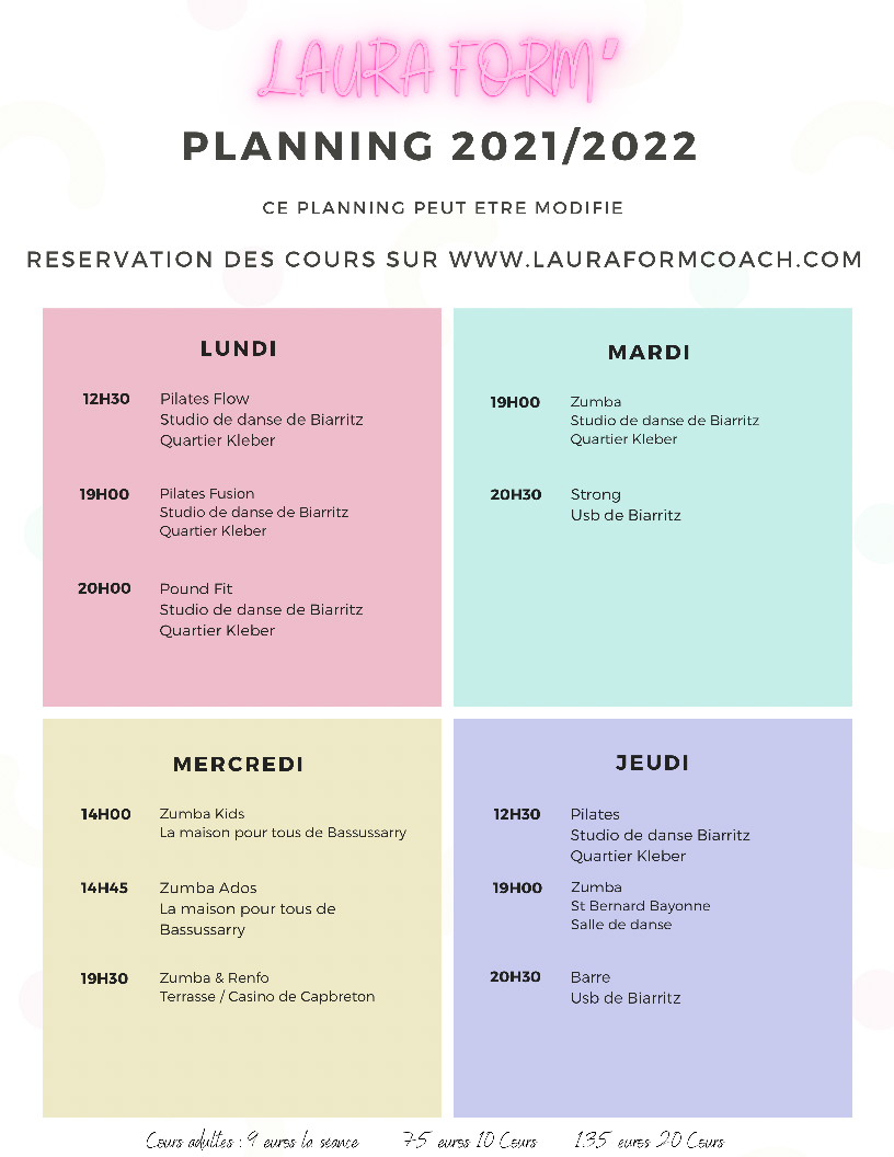 Pound Fit lundi 15/11 20h00