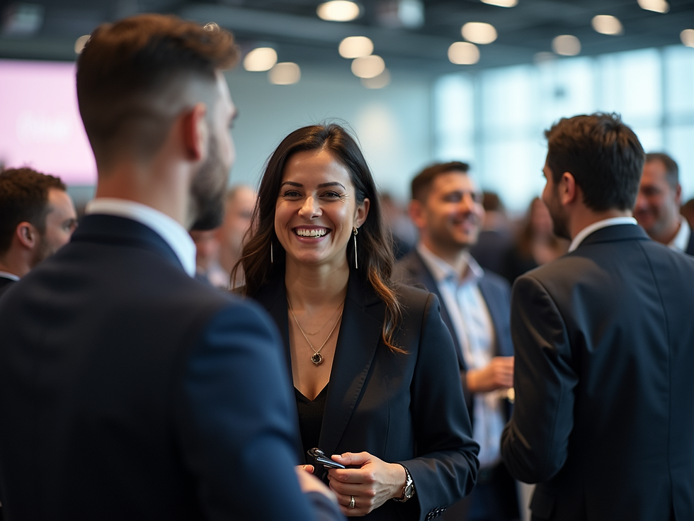 People meeting at a conference