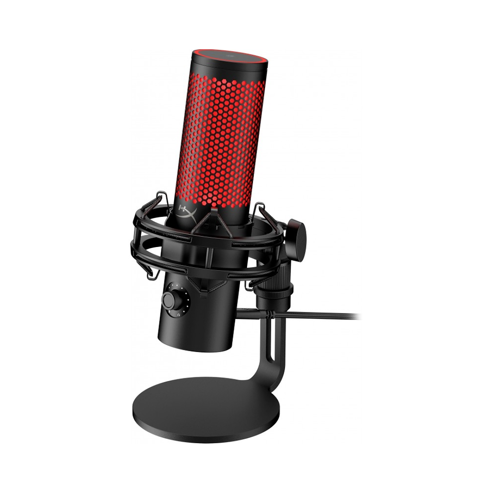 Miniatura: Microfone Condensador USB HyperX QuadCast 2Preto para Streaming e Gaming Com Led