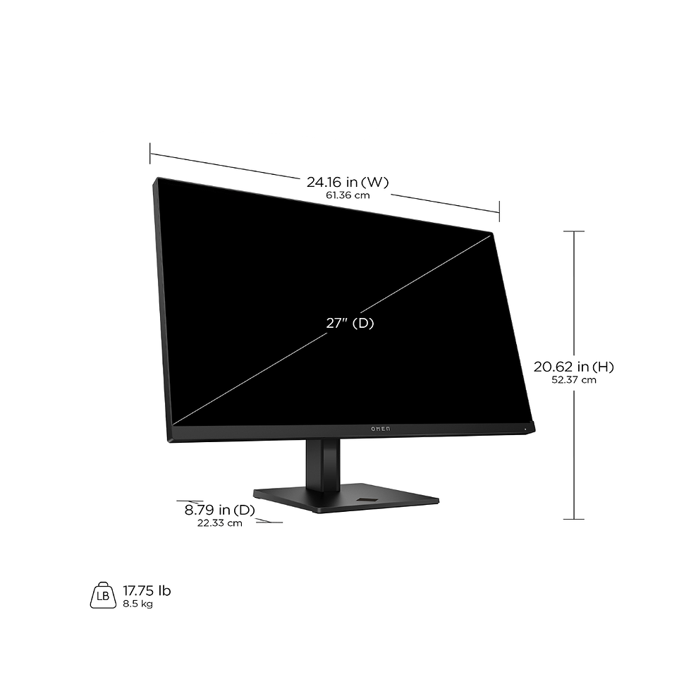 Thumbnail: Monitor HP OMEN 27 Polegadas Full HD Gaming DisplayPort HDMI