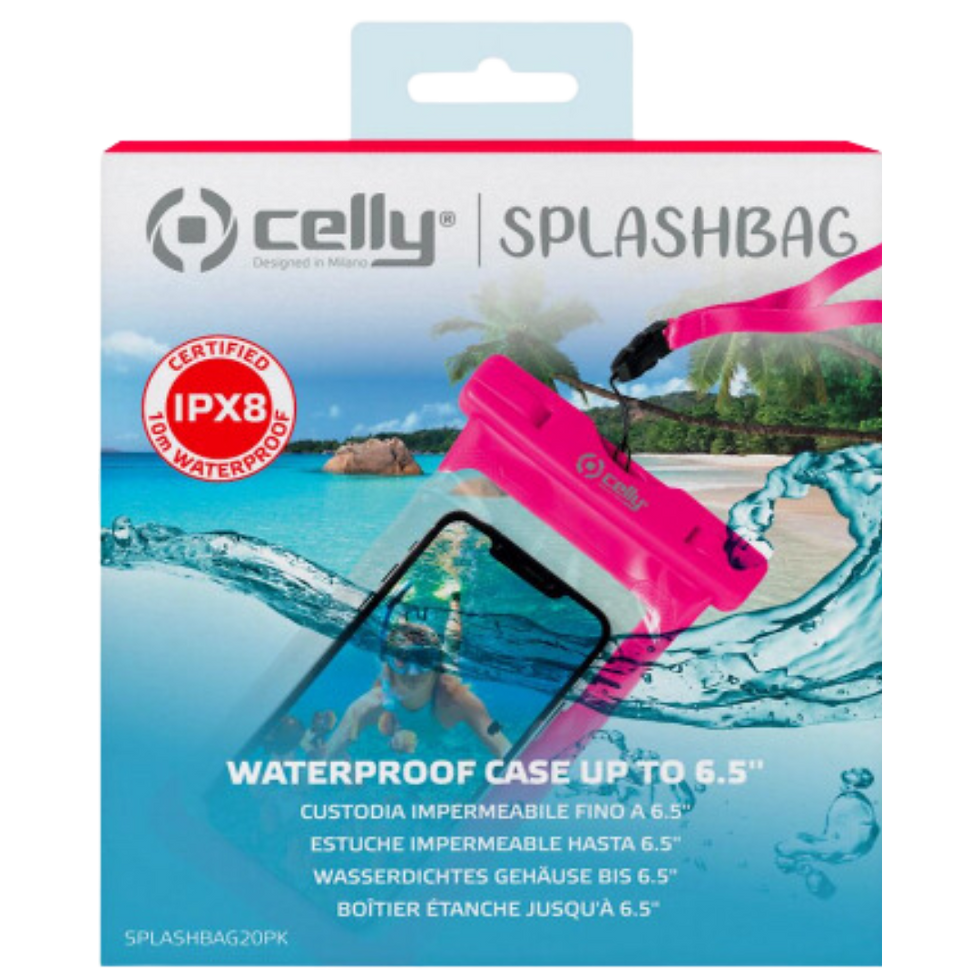Miniatura: BOLSA MERGULHO CELLY TELEMÓVEL 20 ROSA 6.5"