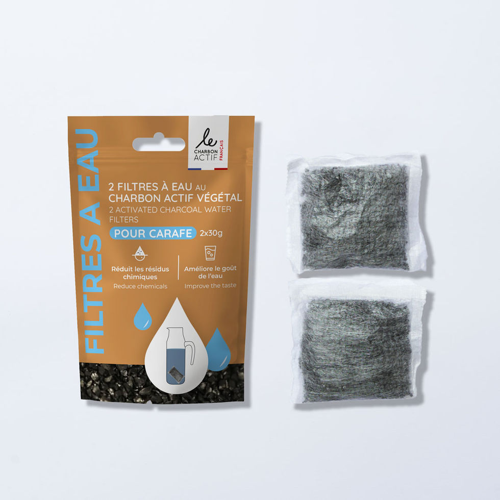 2 Filtres à eau pour carafe au charbon végétal actif