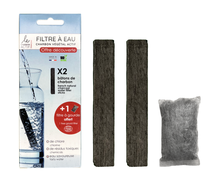 Packaging bâtons de charbon actif 100% francais