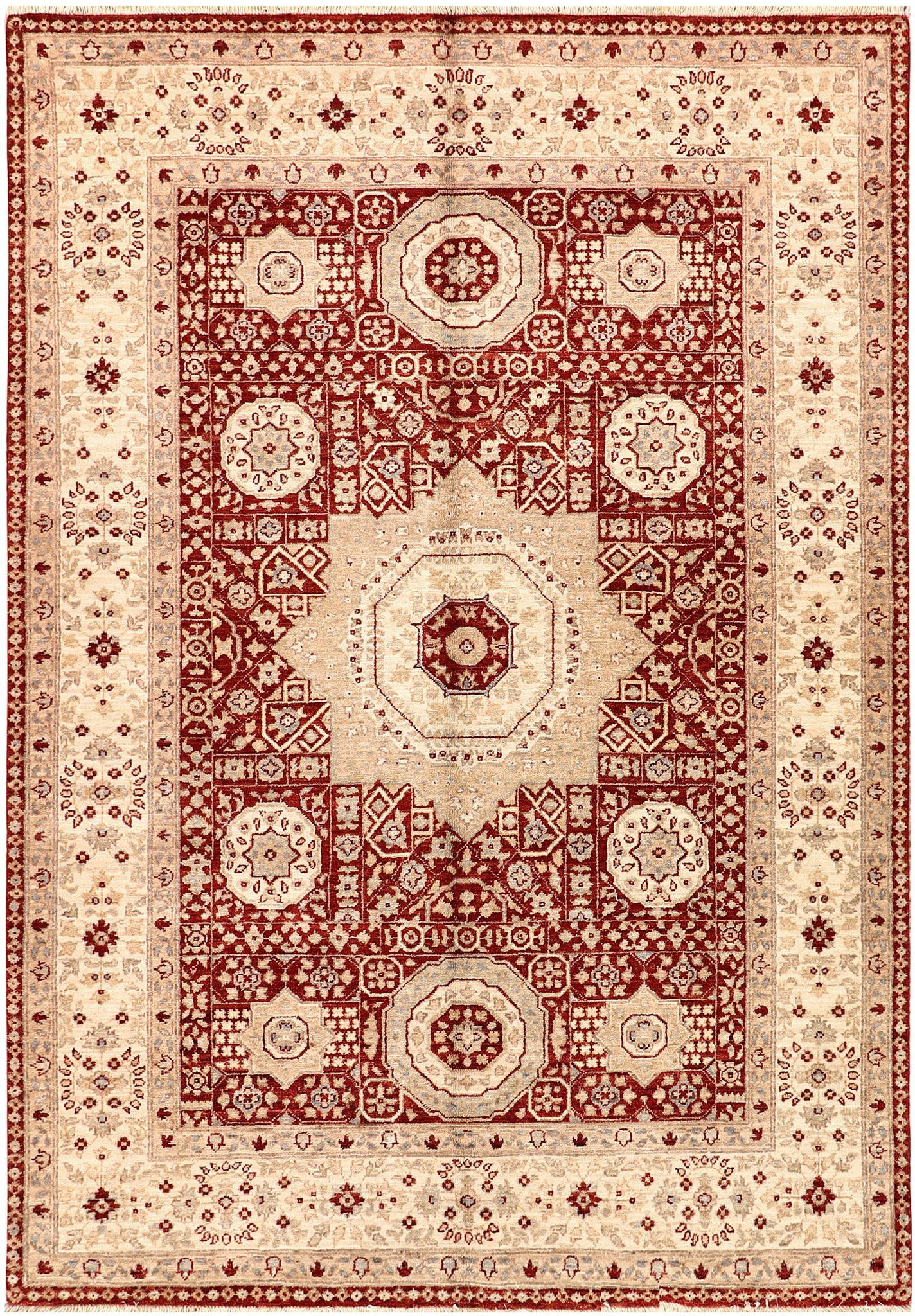 Firebrick Mamluk 5' 3 x 7' 6 - SKU 71480
