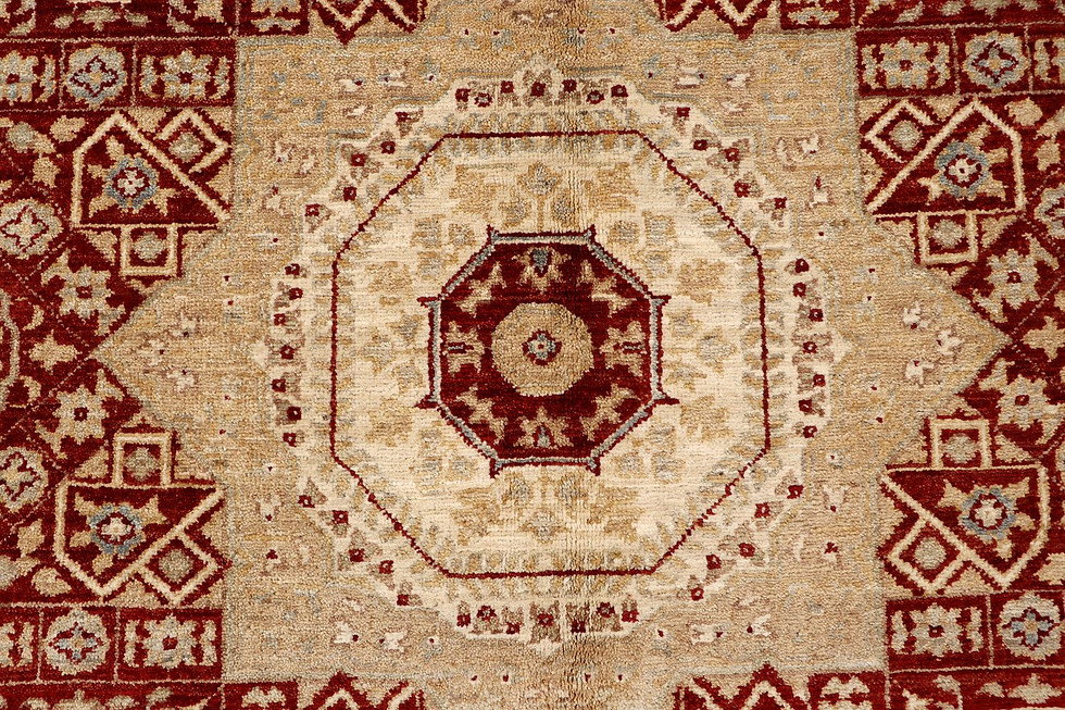 Thumbnail: Firebrick Mamluk 5' 3 x 7' 6 - SKU 71480