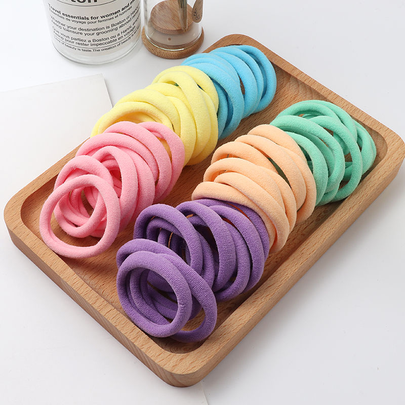Thumbnail: 50PCS Soft Nylon Hair Bands Set