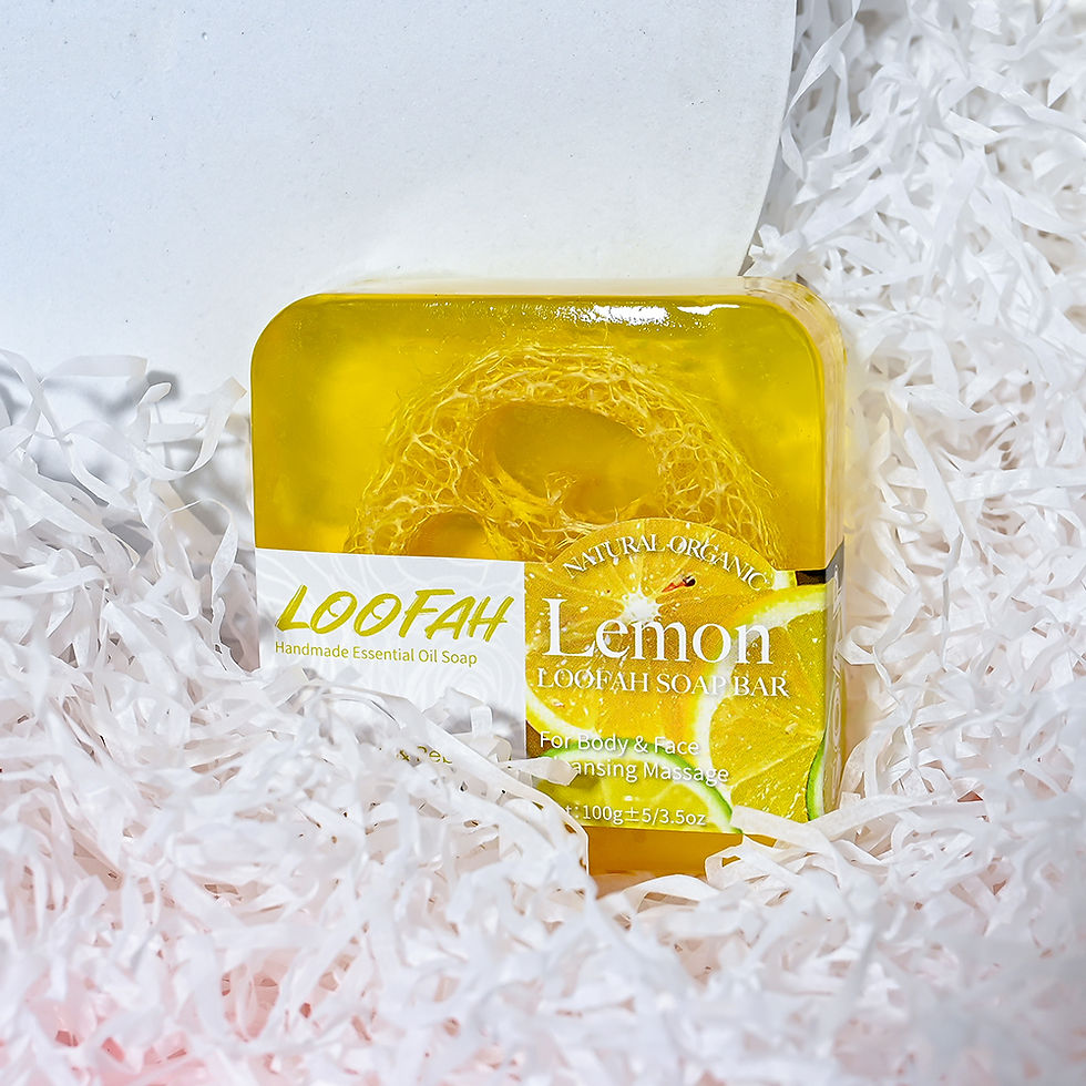 Thumbnail: Turmeric Handmade Loofah Bath Bar Exfoliate Scrub