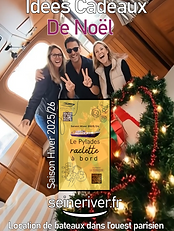 Idées Cadeaux De Noël, Saison Hiver 2025/26, sourire, seinever.fr, cadeaux, bateau Seine