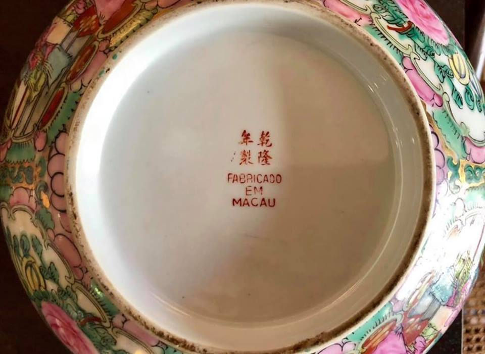 Miniatura: Taça em porcelana Macau "Rose Medallion"