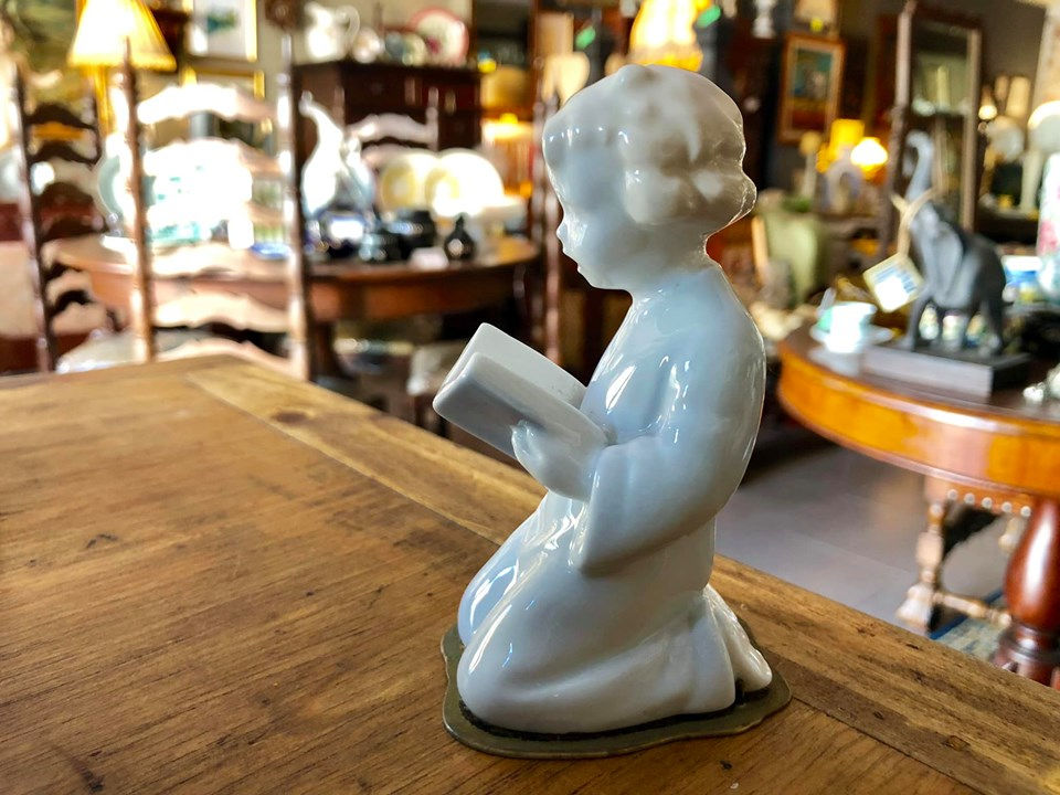 Miniatura: Par de estatuetas em porcelana da Vista Alegre carimbo de 1947 a 1968