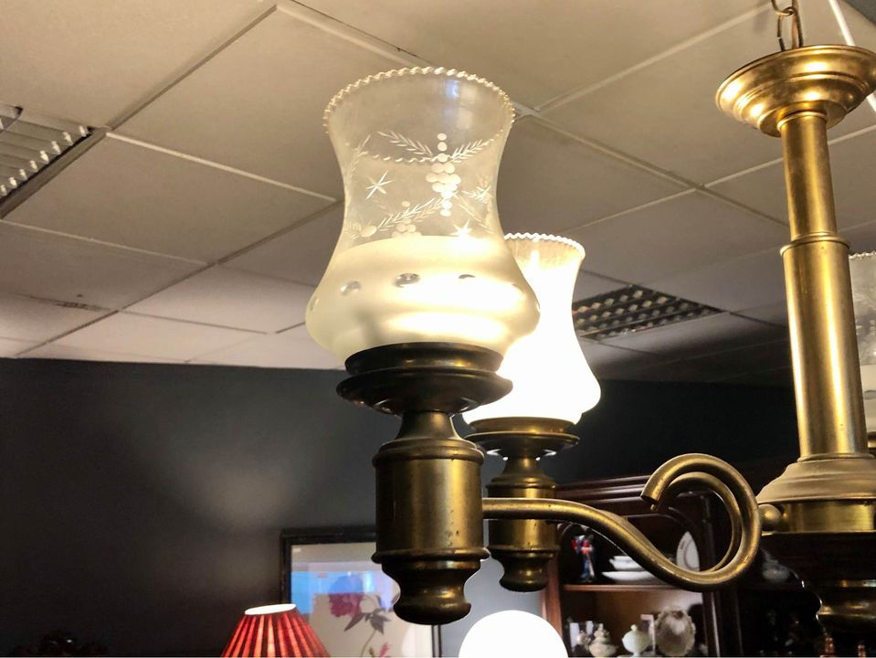 Miniatura: Candeeiro de tecto com cinco lumes