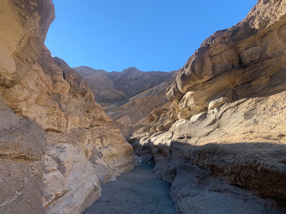 A dusty canyon in Death Valley National Park in Southern California