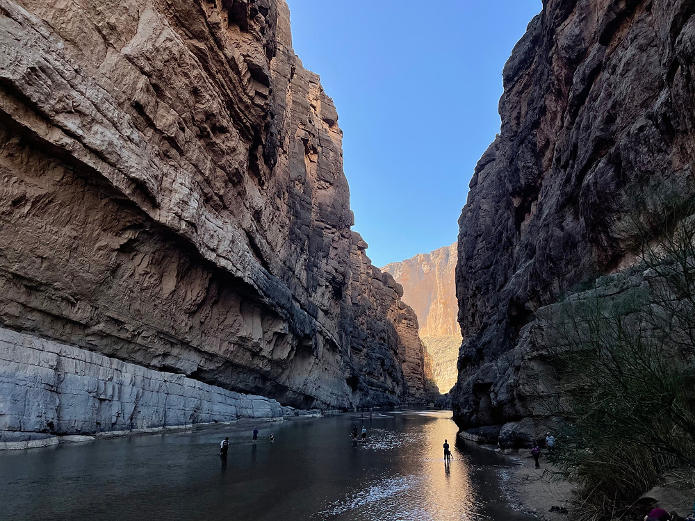 The mighty Rio Grande cuts through canyons in Big Basin National Park, Texas.