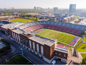 SMU Gerald J. Ford Stadium, masonry by MidTex Masonry
