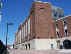 SMU Gerald J. Ford Stadium brick exterior, masonry by MidTex Masonry
