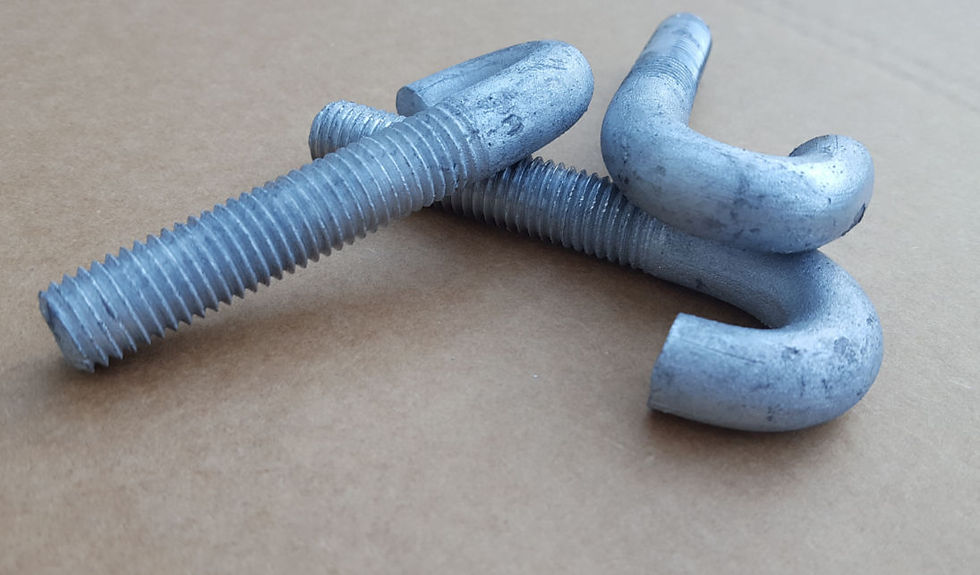 u bolts tie rods anchor bolts inox