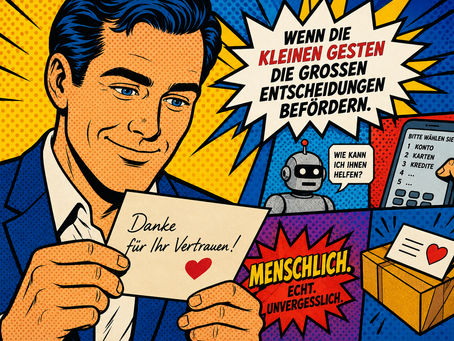 Die Überraschung der persönlichen Geste