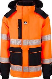Wenaas Mens Winter Jacket Orange HiVis 3