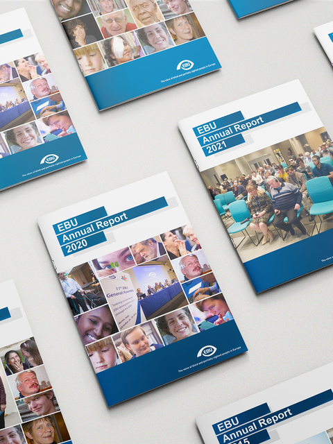 Printed series of the Annual Report A4 booklets