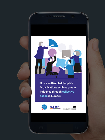 Mobile screen showing the cover of the report