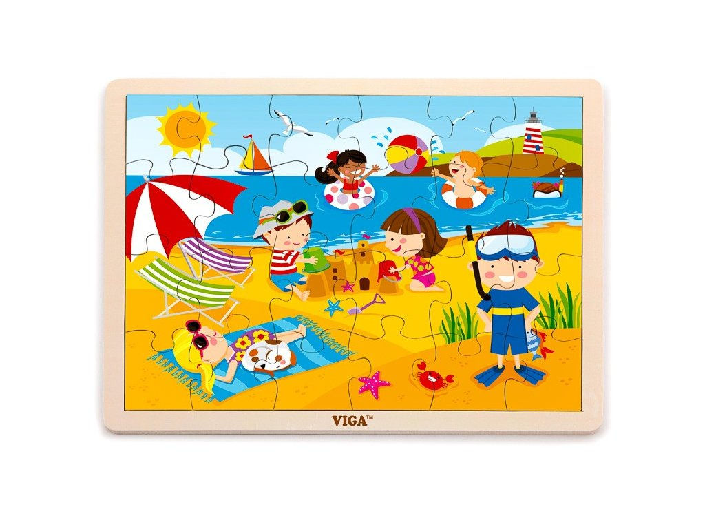 بازل خشبي فصل الصيف- 24 قطعة