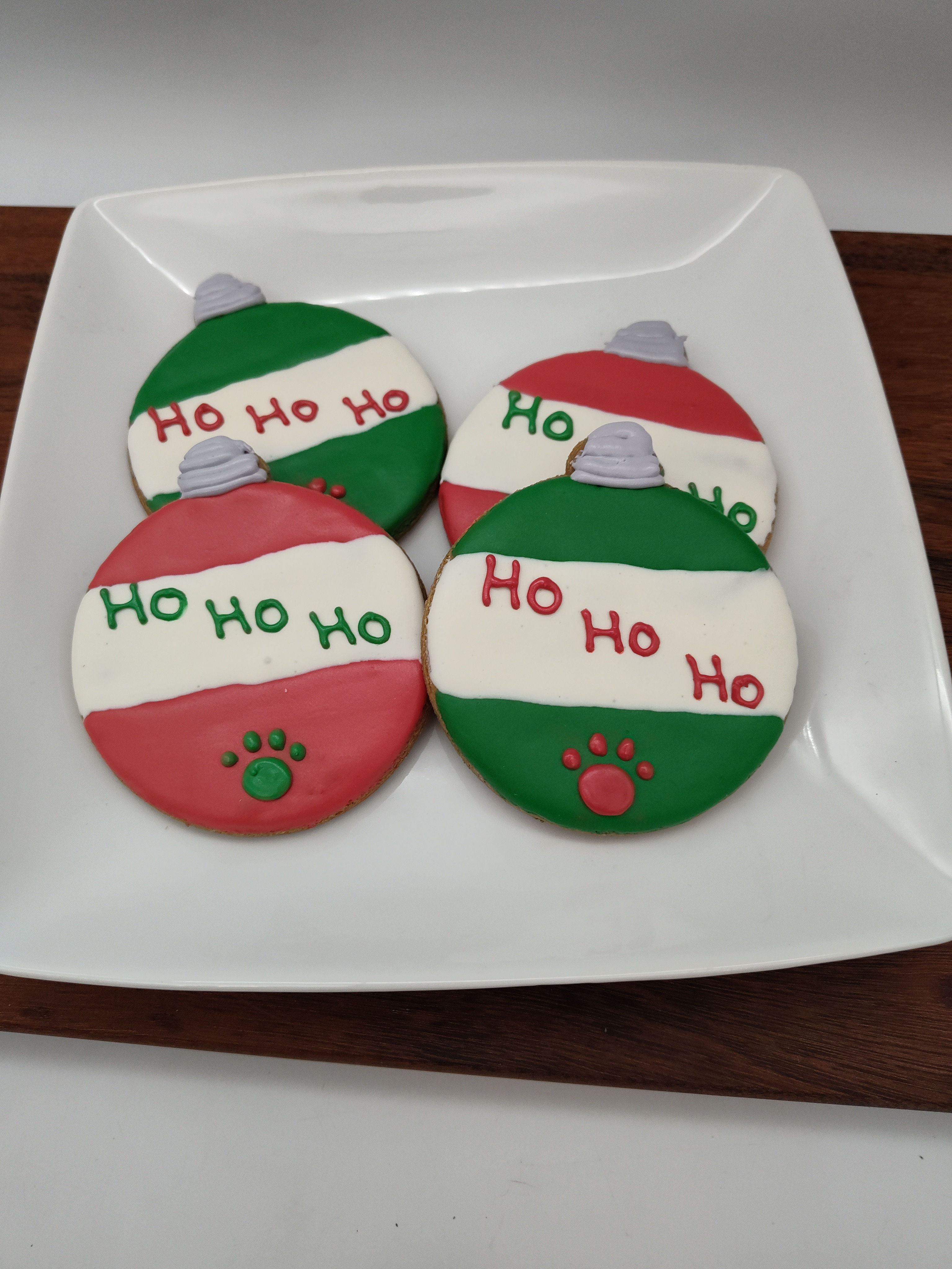Large Ho Ho Ho Ornaments - 12/CASE