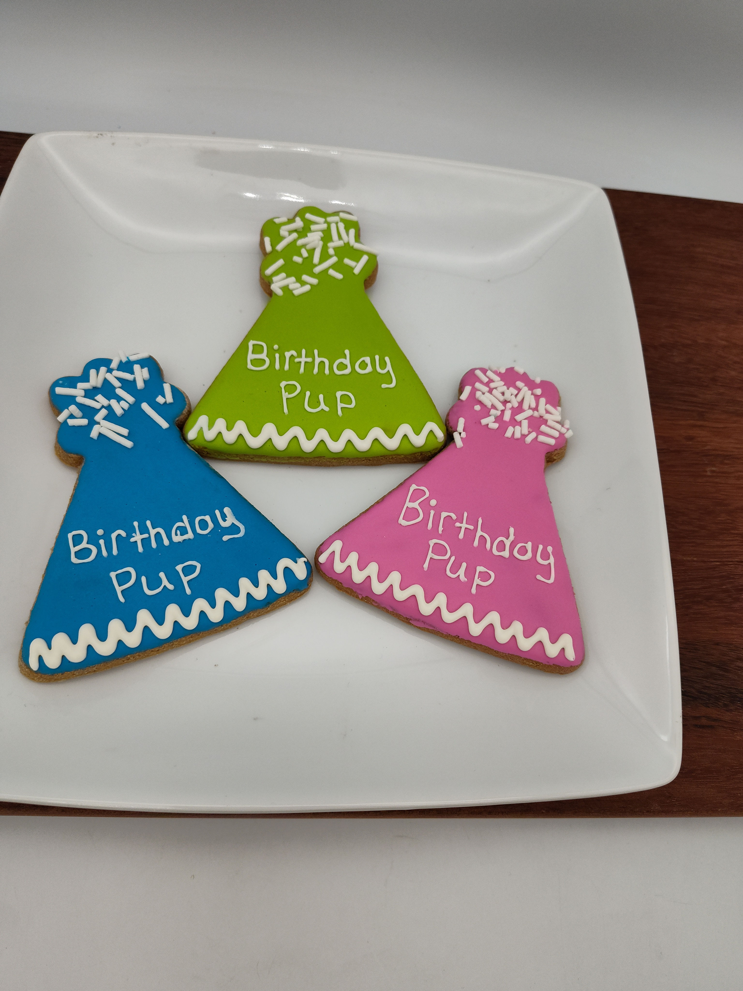 Large Colorful Birthday Pup Hats - 12/Case