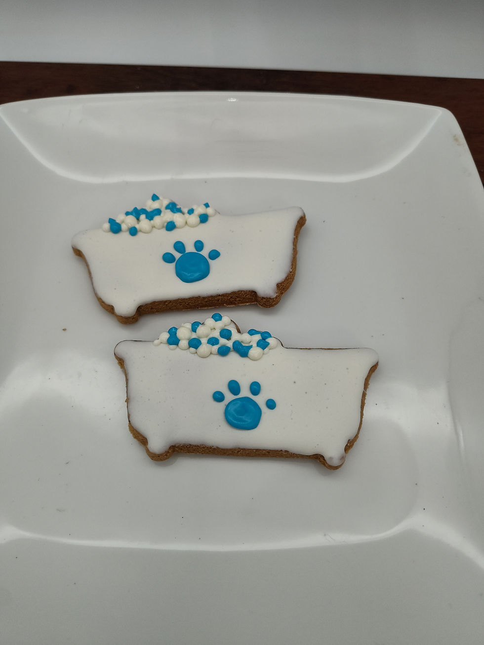 Large Paw Print Bathtub Cookies - 12/CASE